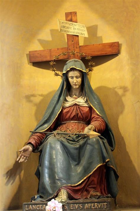 mary on a cross